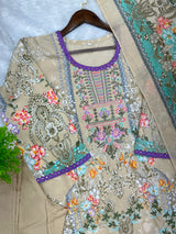 1316 Pakistani Embroidered Suit