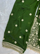 1489 Pakistani Party Wear - Bottle Gren