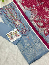 879 Unstitched OG JADE Urbane Digital Lawn Prints Suit
