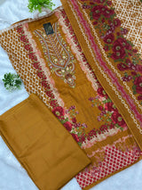 1006 Unstitched Casual Lawn Suit