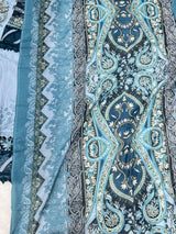 1449 Pakistani Embroidered Suit - Powder Blue