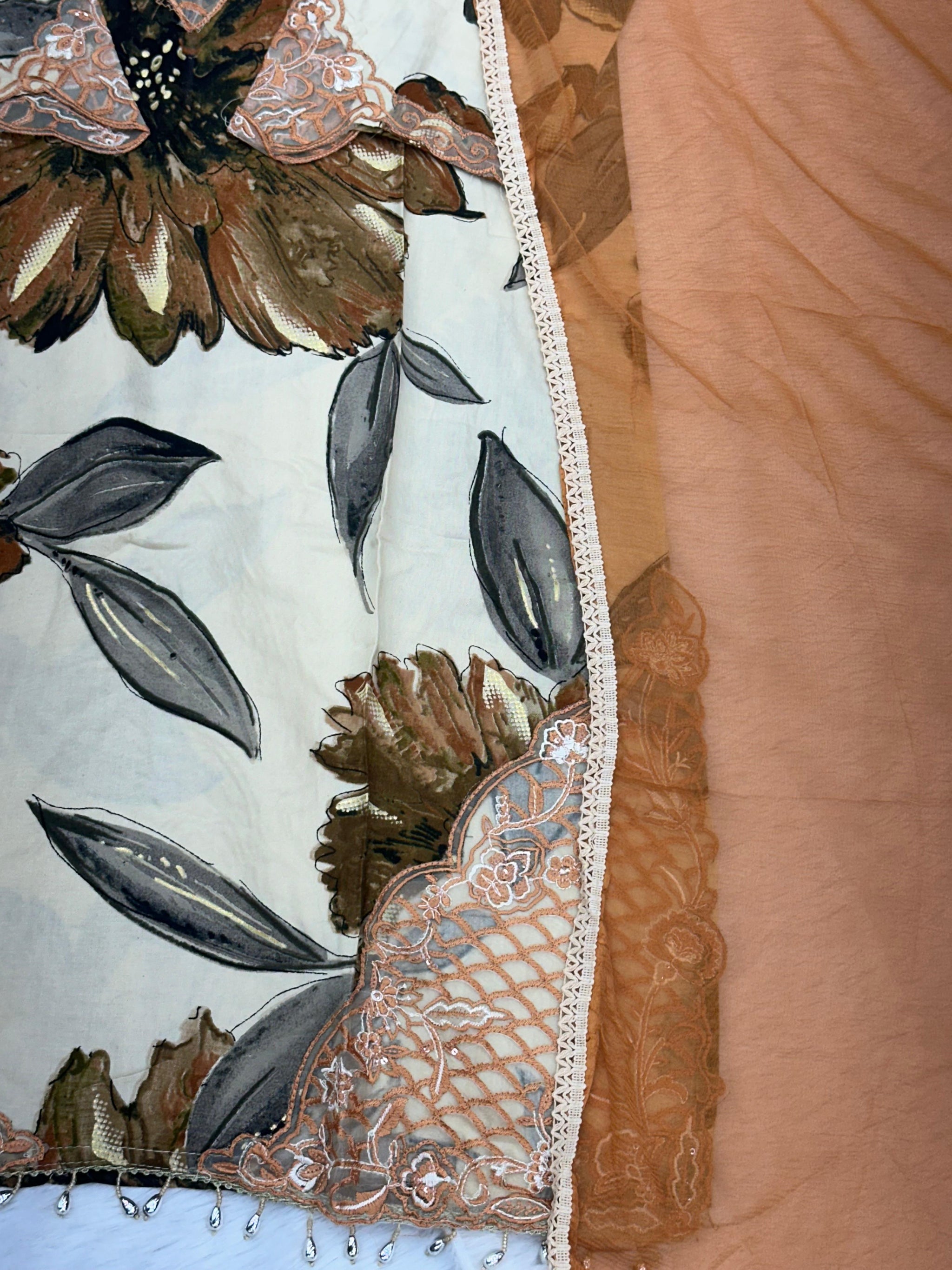 791 Readymade Pakistani Printed Coord-Set