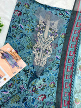982 Unstitched Maria-B Flora Lawn Suit