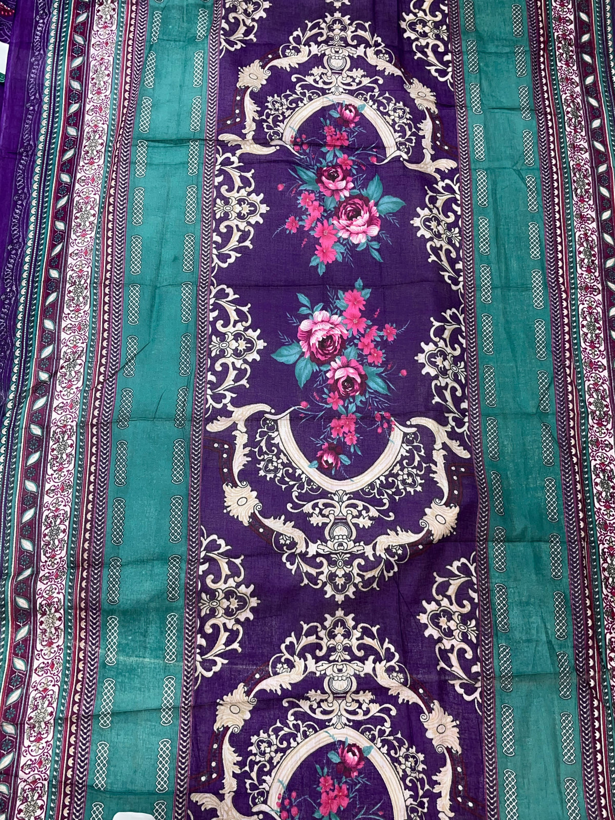 1451 Pakistani Embroidered Suit - Purple