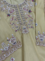 633 Pakistani Hand-Work Embroidery Sharara Set