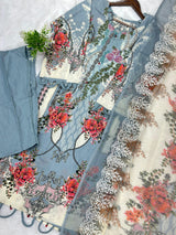 785 Readymade Jade Pakistani Floral Printed Lawn Suit