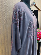 1118 The Premium Abaya - Lavender Gray