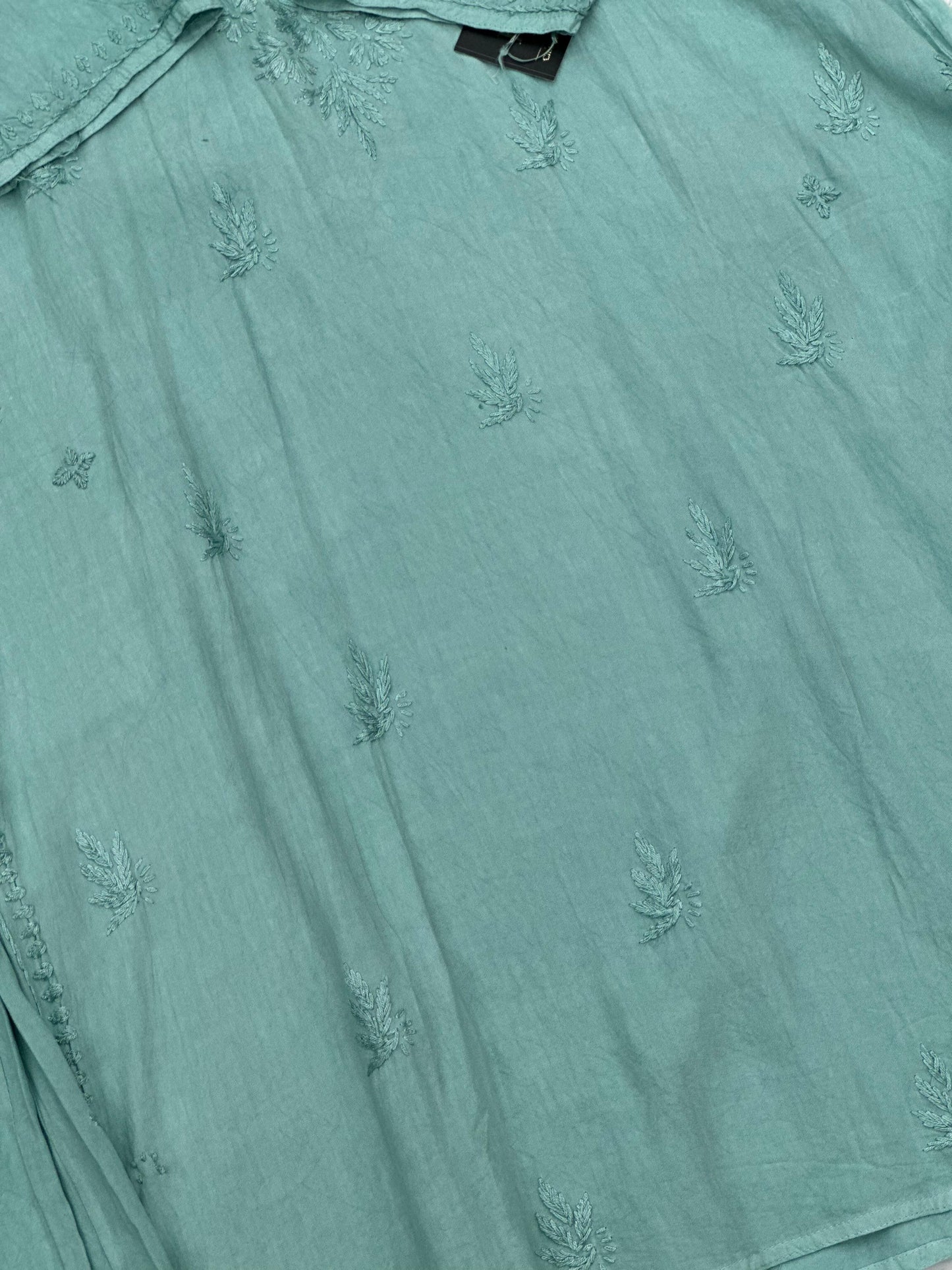 693 Lucknowi Palazzo Set - Sea Green