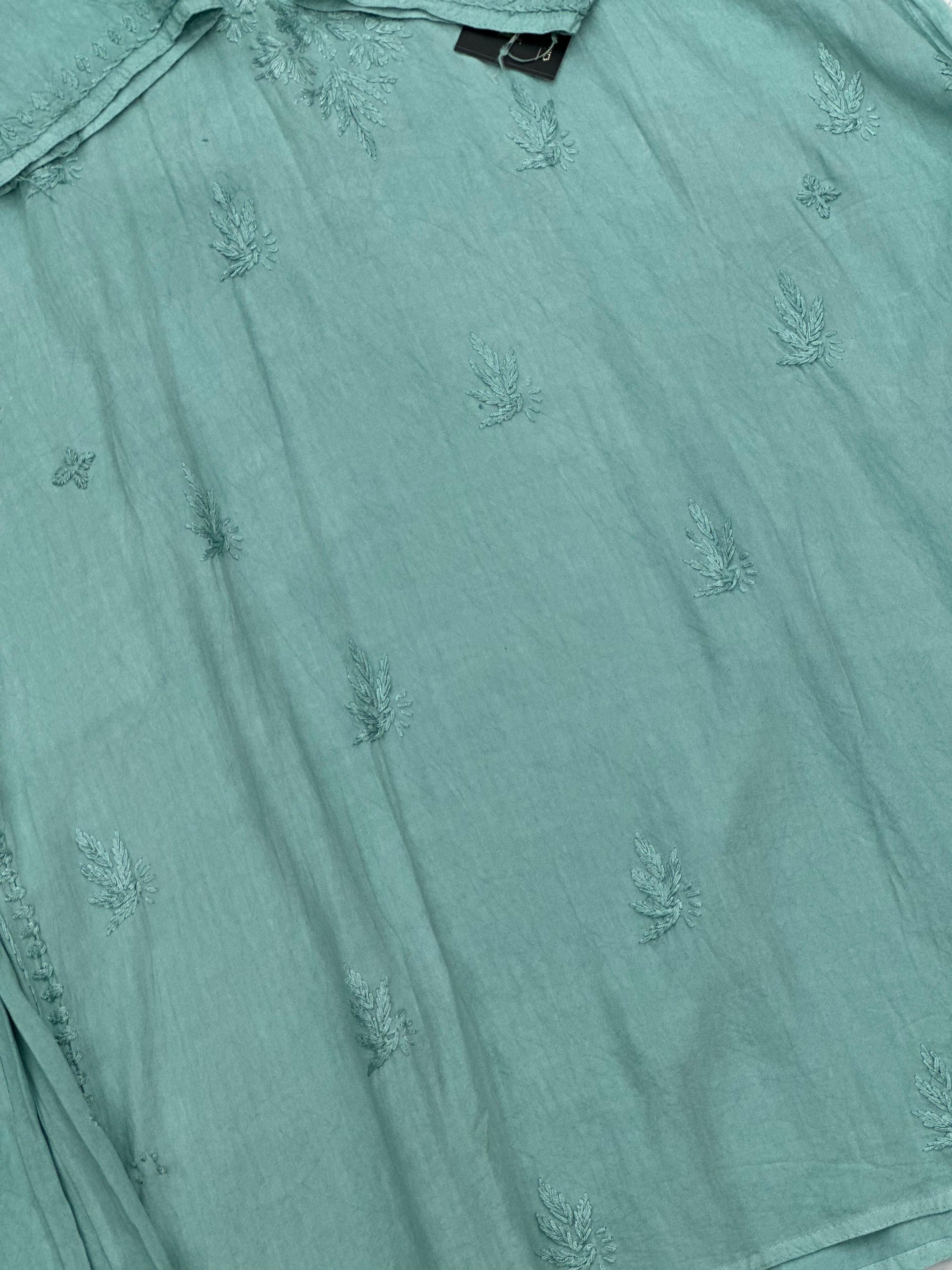 693 Lucknowi Palazzo Set - Sea Green