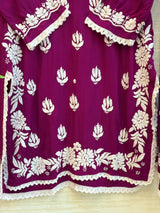 615 Lucknowi Gharara Set | Purple