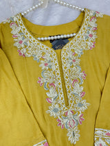 1435 Heavy Pakistani Partywear - Mustard Yellow