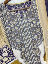 1212 Pakistani Lawn Suit - Mustard