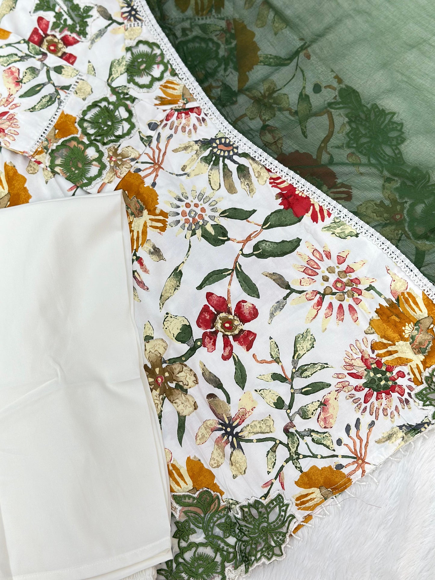 819 Readymade Pakistani Printed Coord-Set