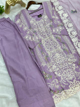 677 Pakistani Lawn Farshi Suit