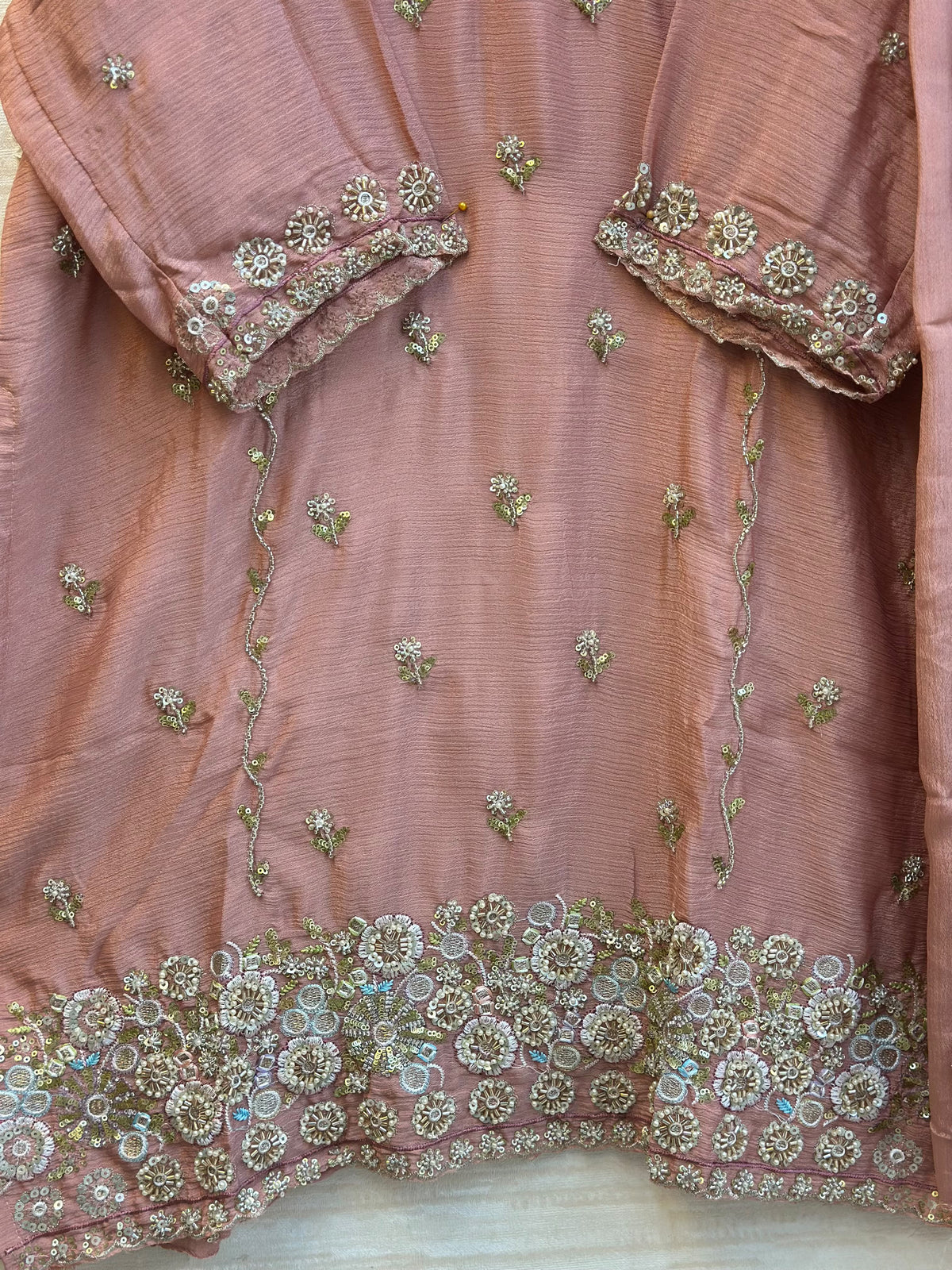 1784 Pakistani Party Wear - Dusty Peach