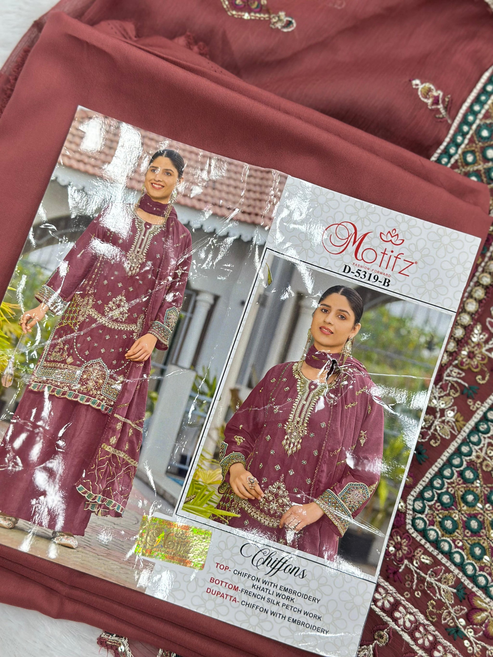 736 Motifz Pakistani Party Wear Unstitched