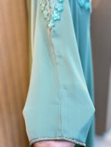 648 The Premium Abaya - Seafoam Green