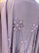 1116 The Premium Abaya - Lavender Gray