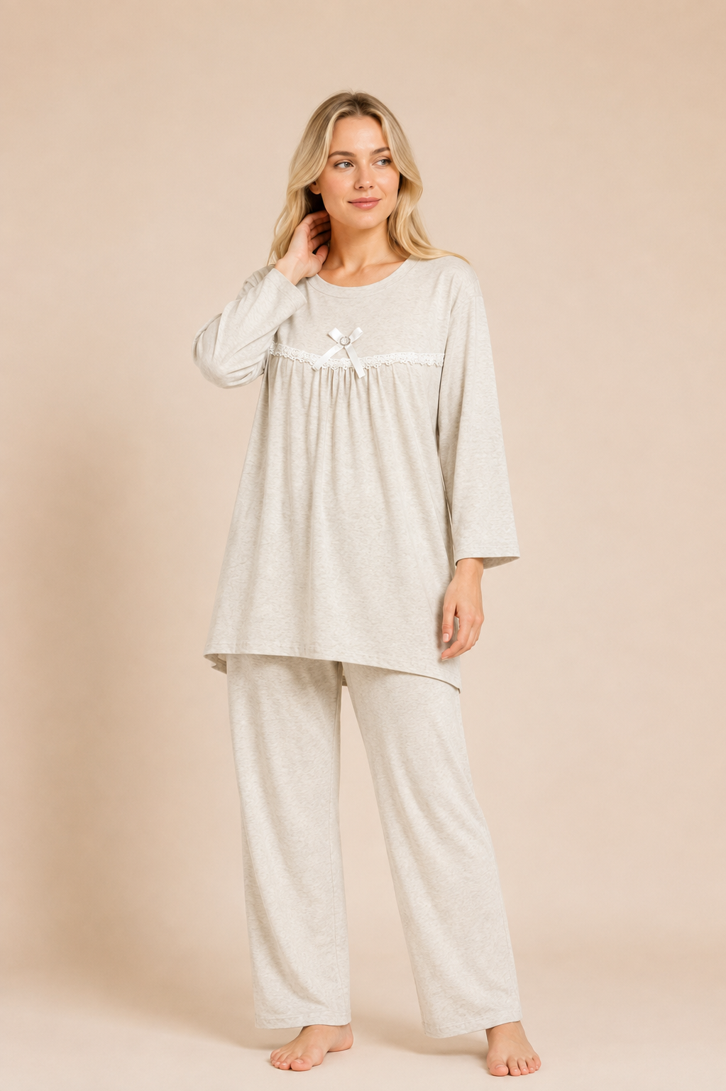 1344 Korean Bow Night Wear