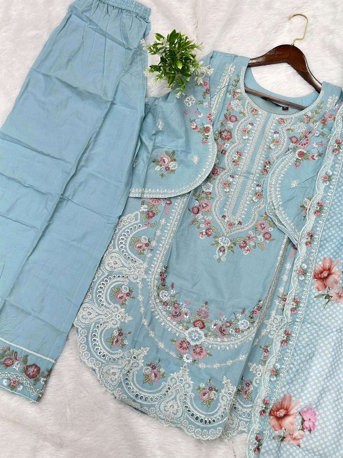 779 Readymade Pakistani Heavy Embroidered Coord-Set