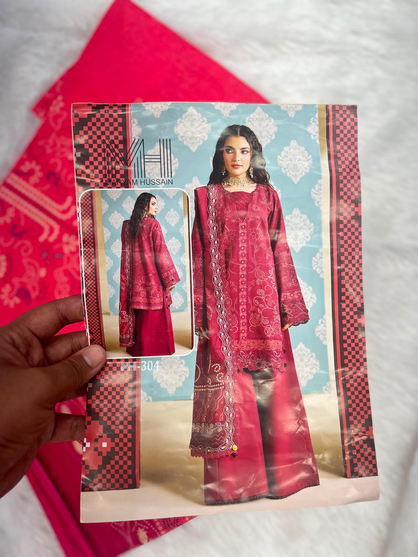 1021 Unstitched Casual Cotton Suit