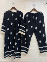 906 Modest Long Coord-Set - Black
