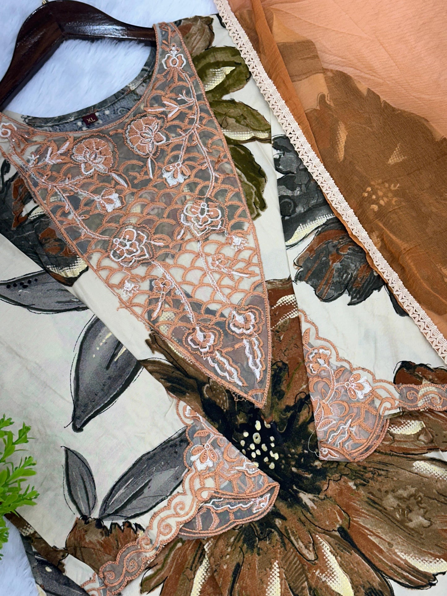 791 Readymade Pakistani Printed Coord-Set