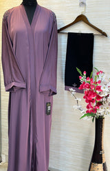1114 The Premium Abaya - Lavender Gray