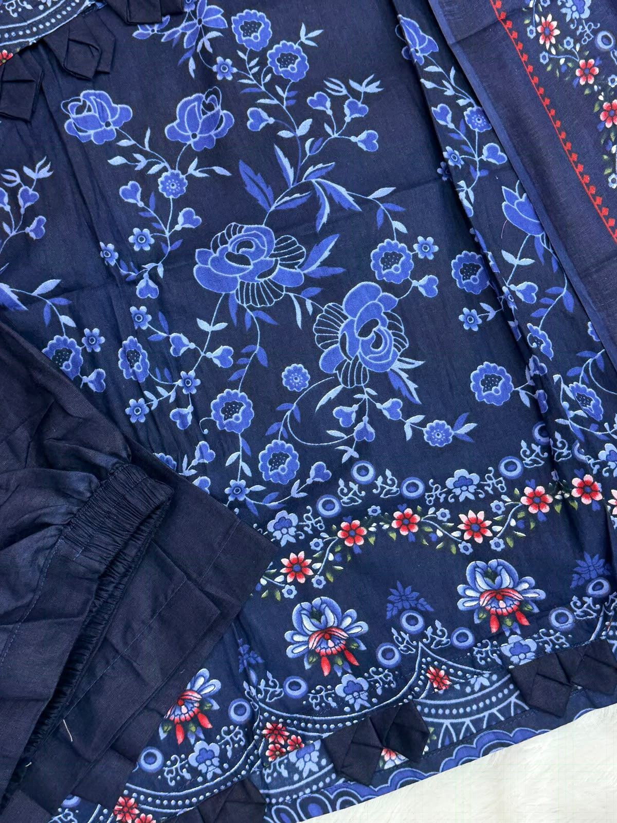 1450 Pakistani Embroidered Suit - Plum Violet