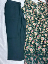 682 Pakistani Lawn Suit -  Black