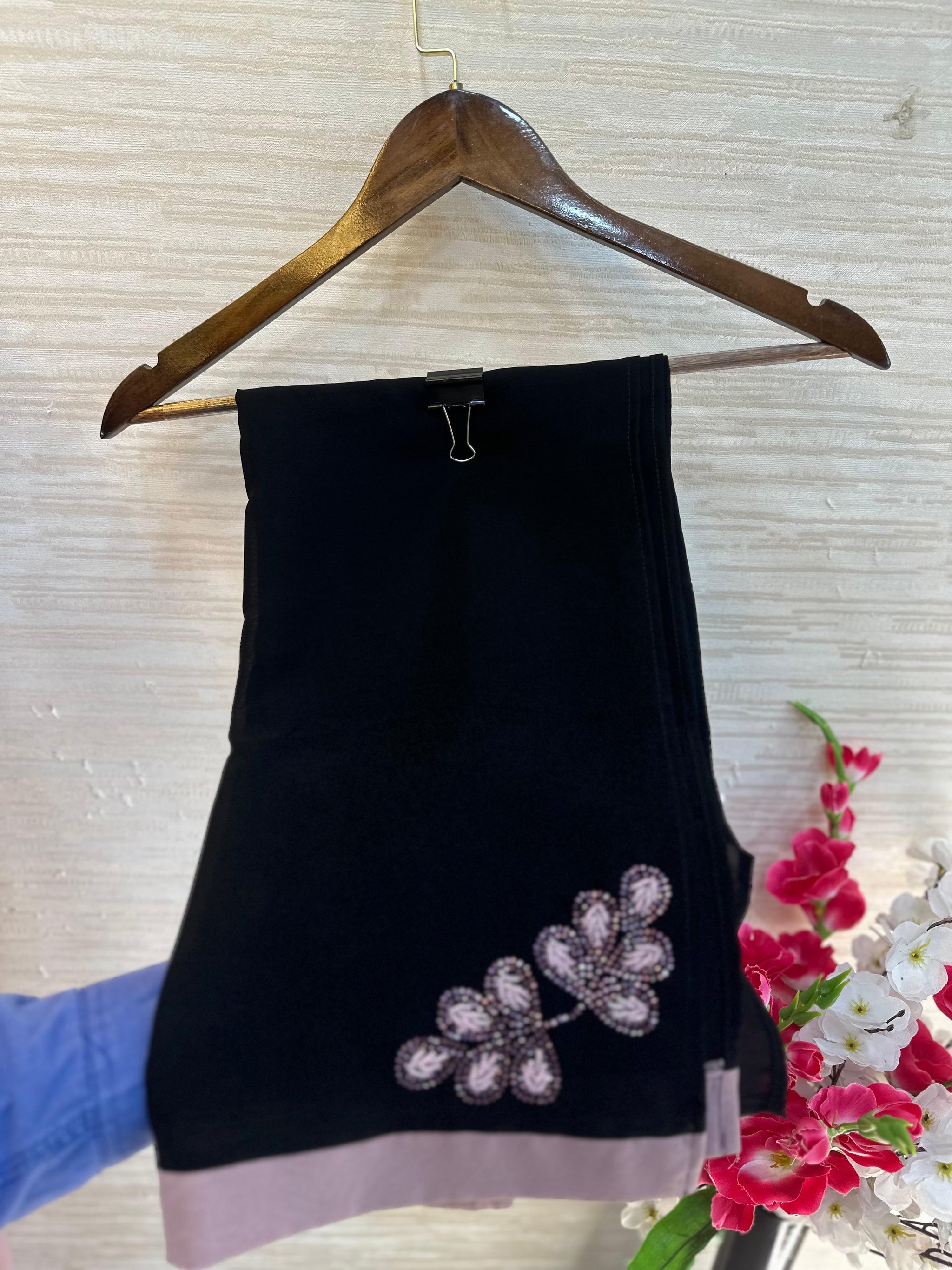 1116 The Premium Abaya - Lavender Gray