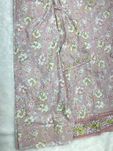 1441 Mausumery Foral Lawn Suit - Mauve Pink