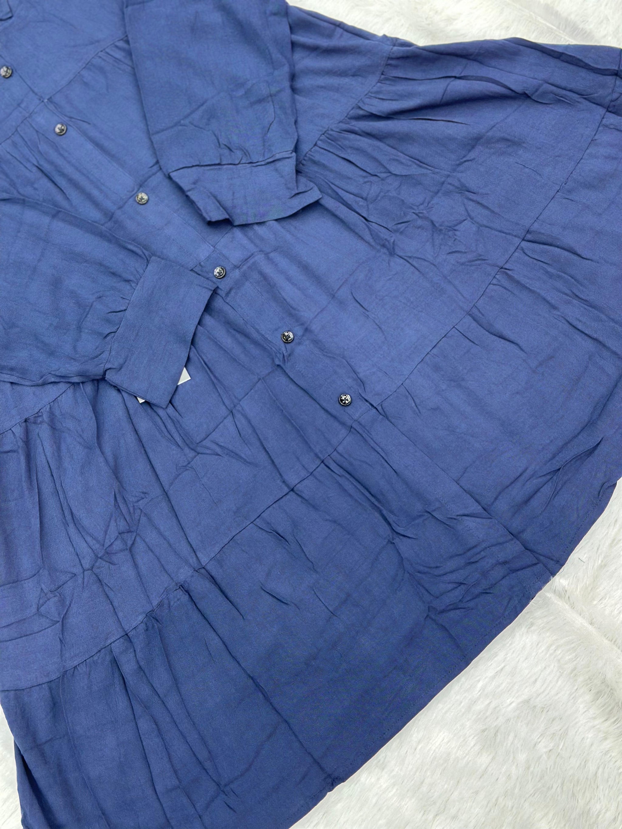 691 Casual Top - Navy Blue