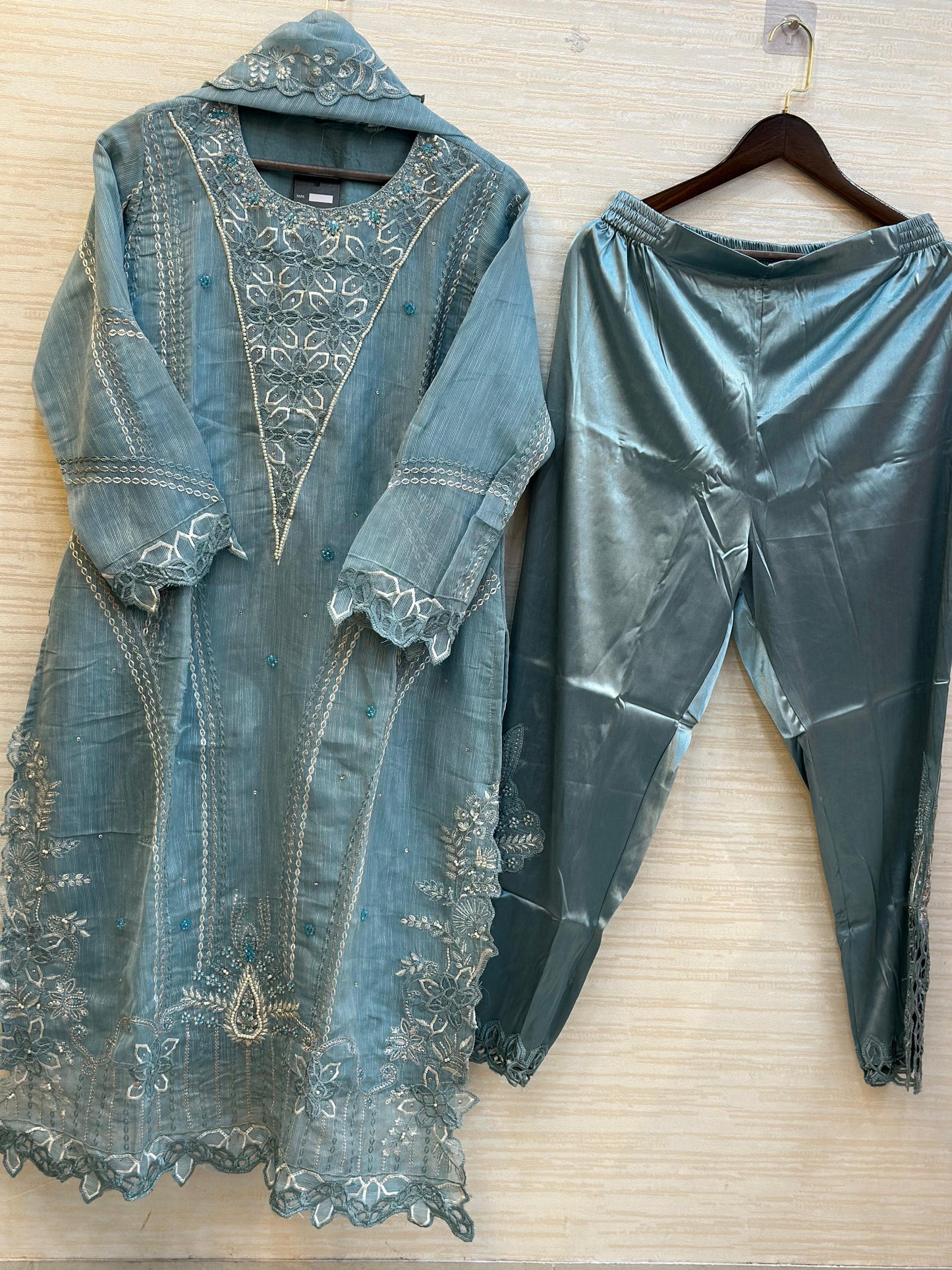 383 Celestial Organza Filigree Ensemble