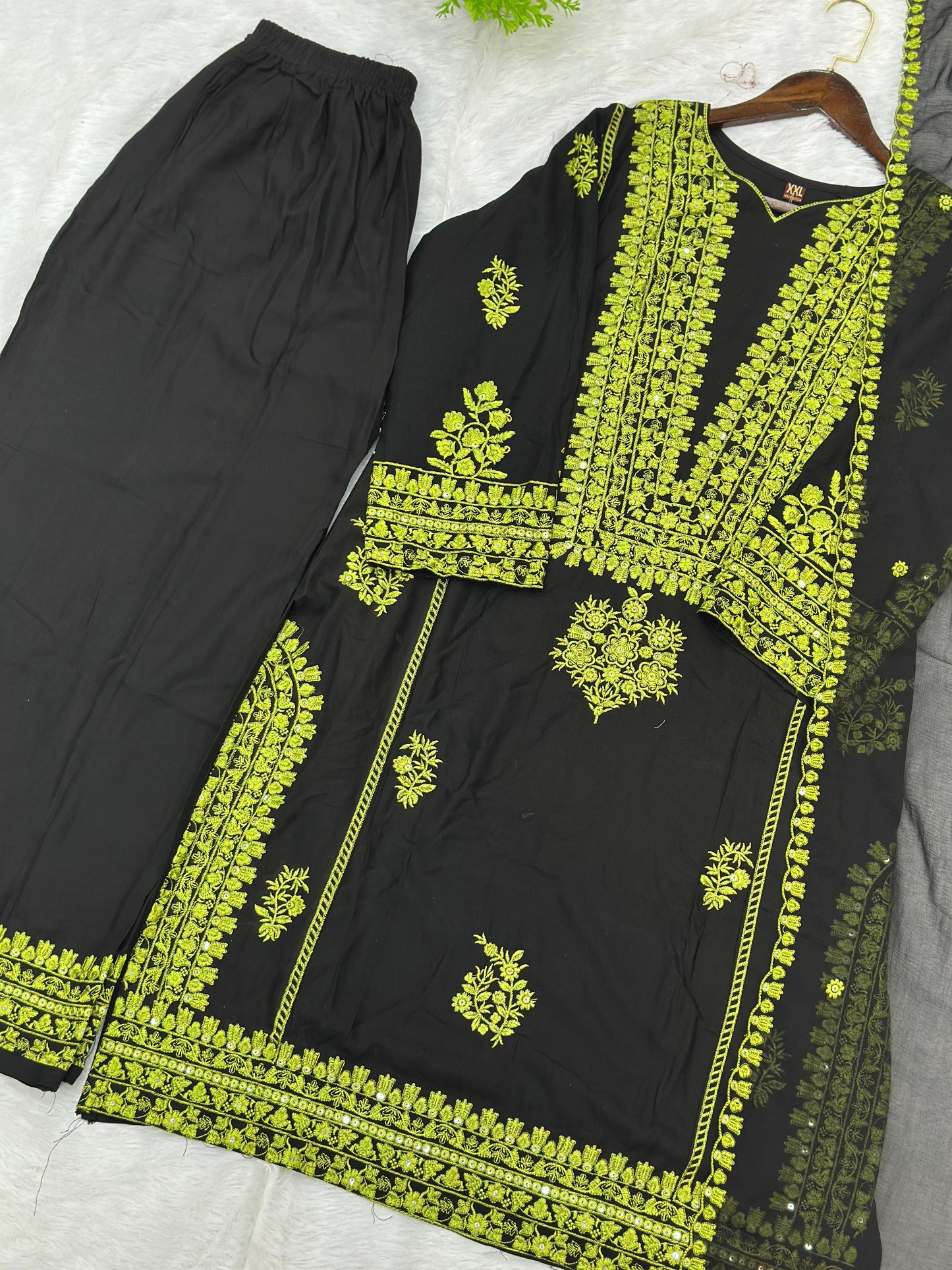 794 Readymade Pakistani Palazzo Coord-Set
