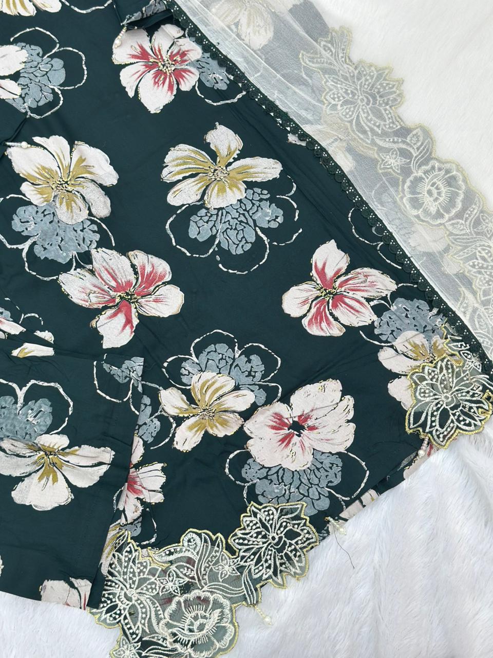 814 Readymade Pakistani Printed Coord-Set