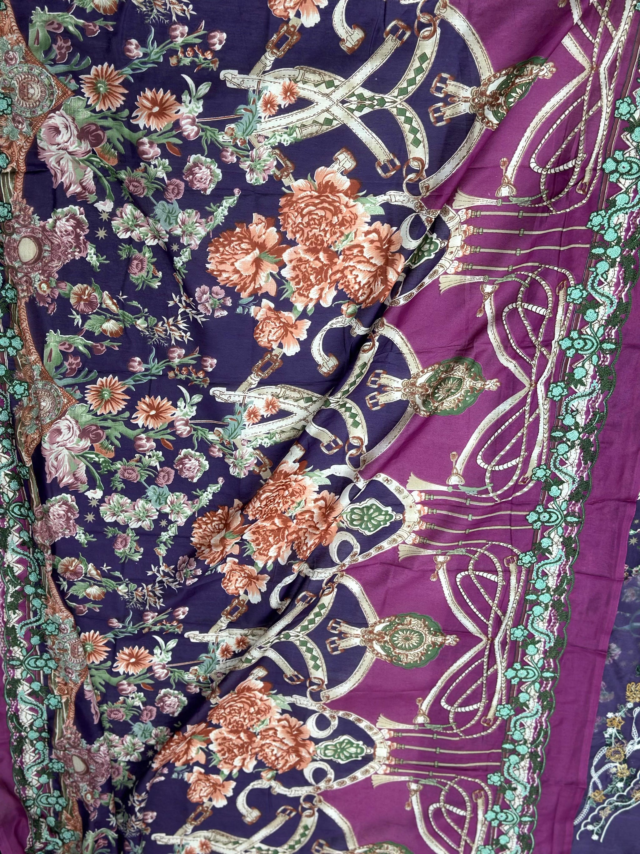 1000 Unstitched Casual Lawn Suit