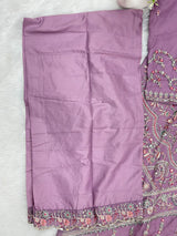 1434 Heavy Pakistani Partywear - Dusty Purple