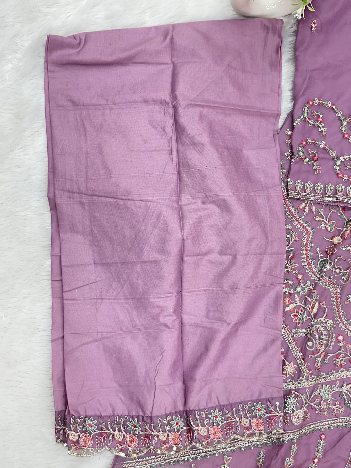 1434 Heavy Pakistani Partywear - Dusty Purple