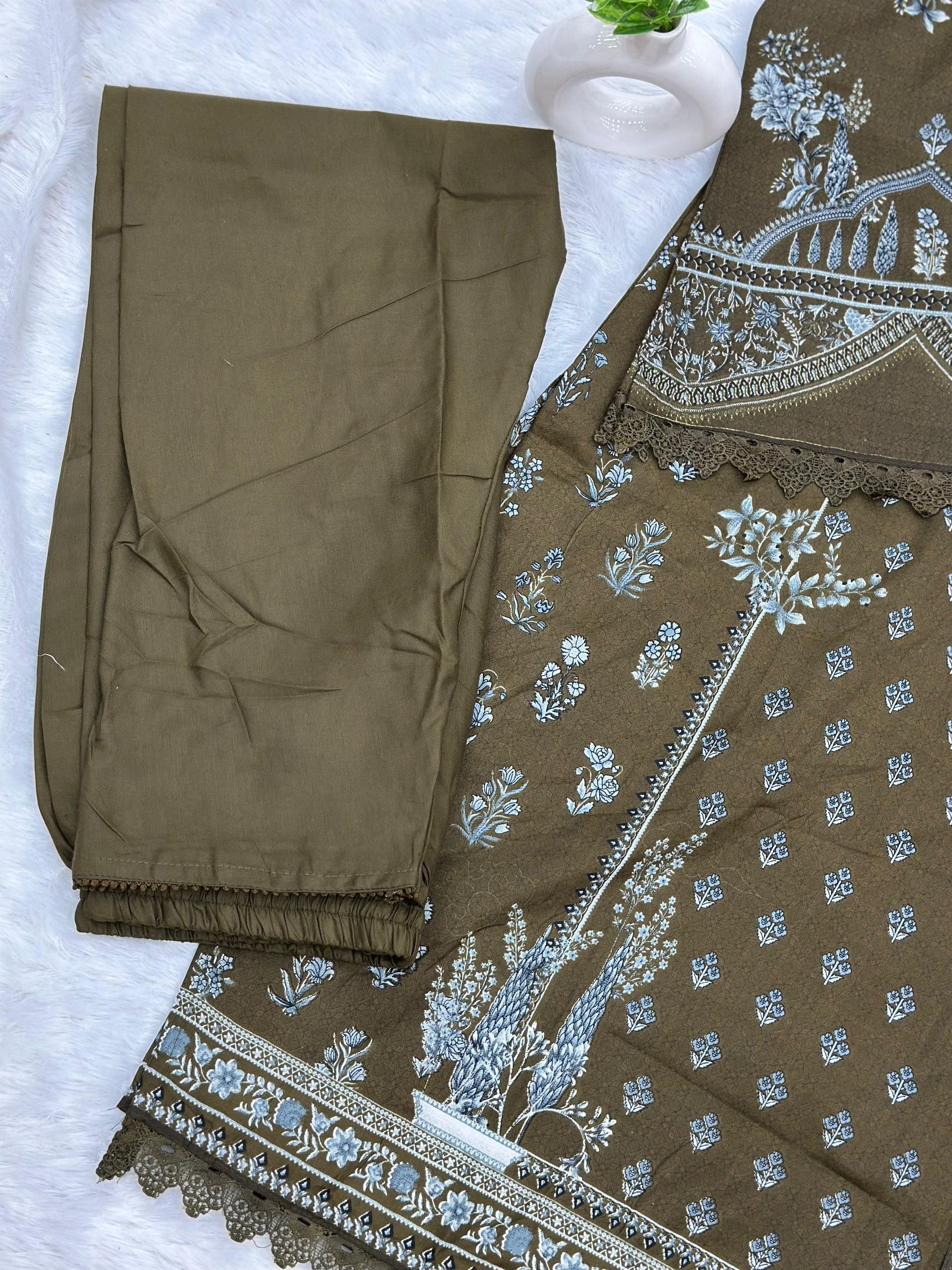 955 Pakistani Printed Suit