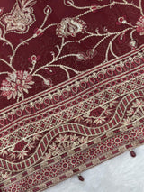 847 Ramsha | Dastak Luxury Chiffon Collection | Q-203 - Unstitched