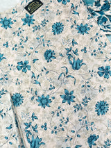 884 Unstitched OG Jade Jasmine 3pc lawn suit