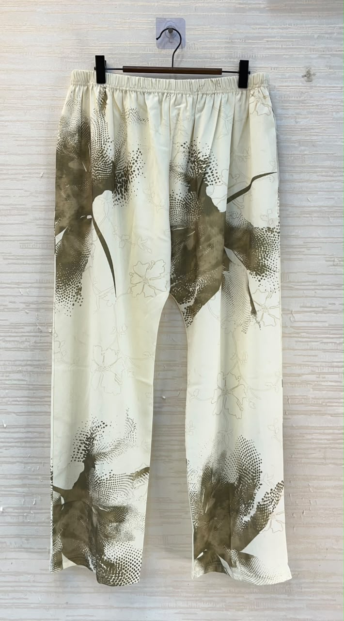1192 Floral Printed Coord Set -  Olive Green