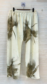 1192 Floral Printed Coord Set -  Olive Green