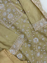 1432 Heavy Pakistani Partywear - Mehendi Green