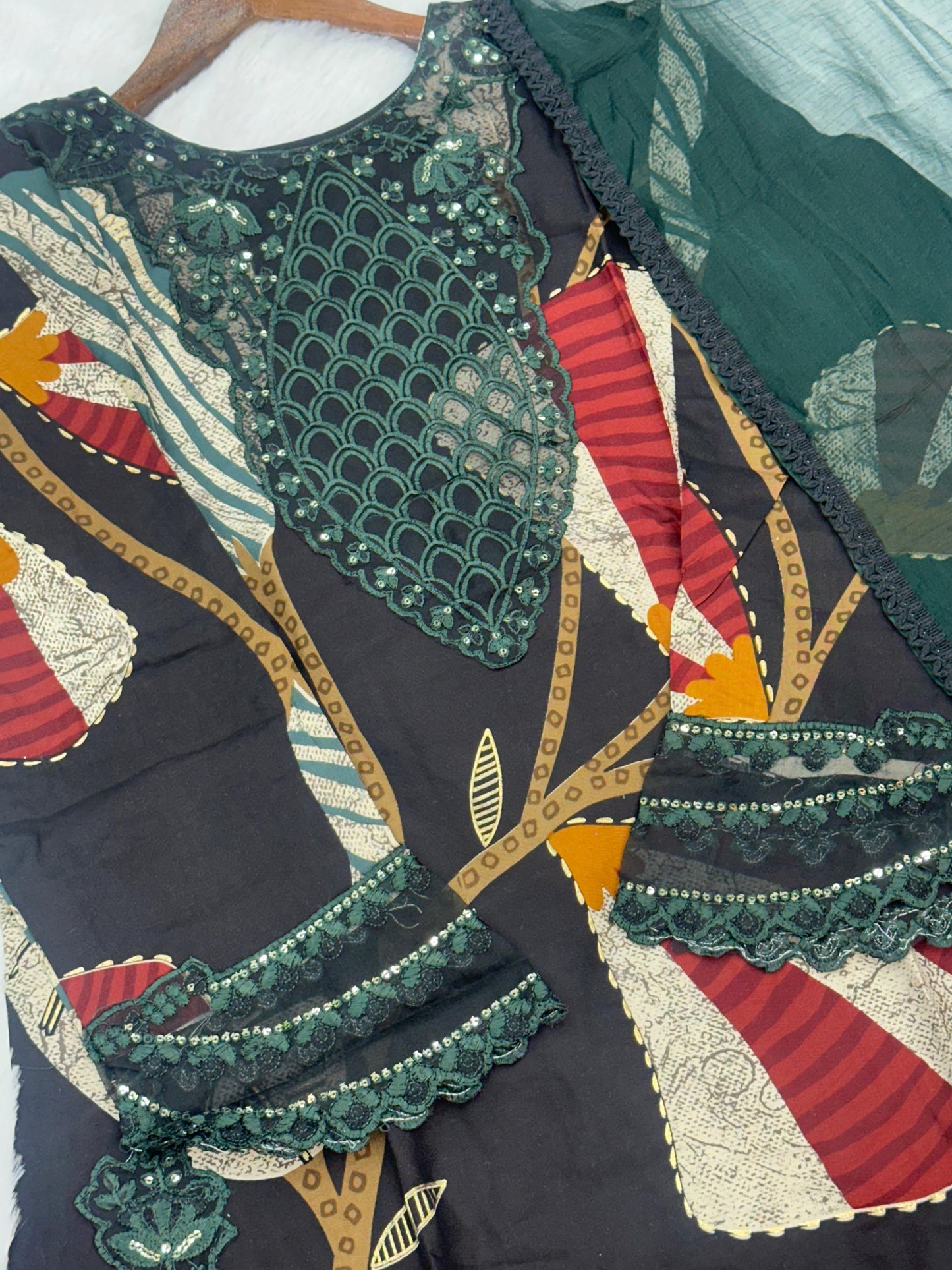 792 Readymade Pakistani Printed Coord-Set