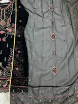 1146 Premium Pakistani Partywear - Black