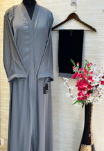 1114 The Premium Abaya - Ash Gray