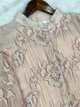 1401 Korean Floral CoordSet - Peach