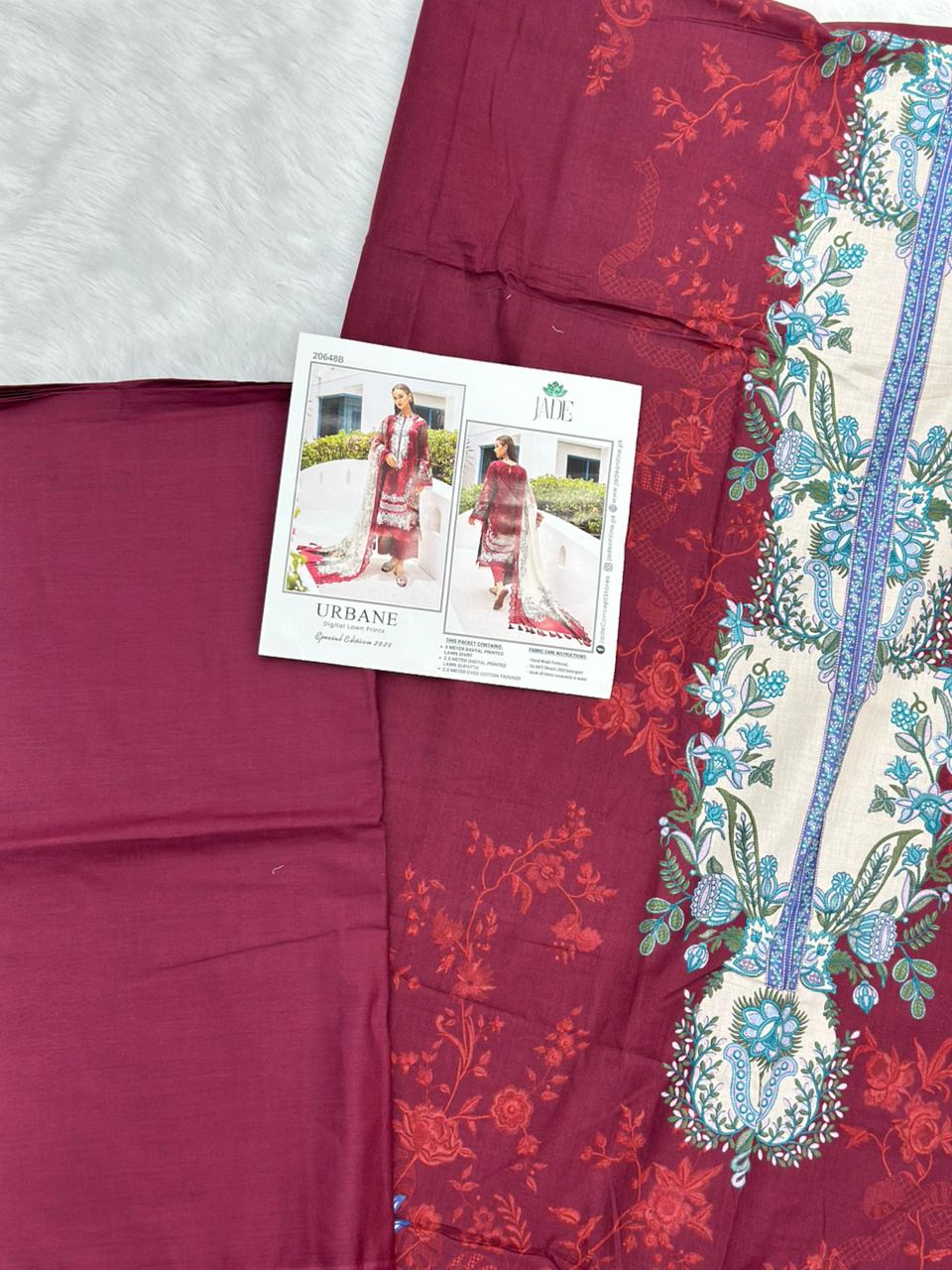 880 Unstitched OG JADE Urbane Digital Lawn Prints Suit